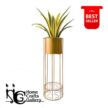 Stylish Indoor Metal Planter - Perfect for Home Decor