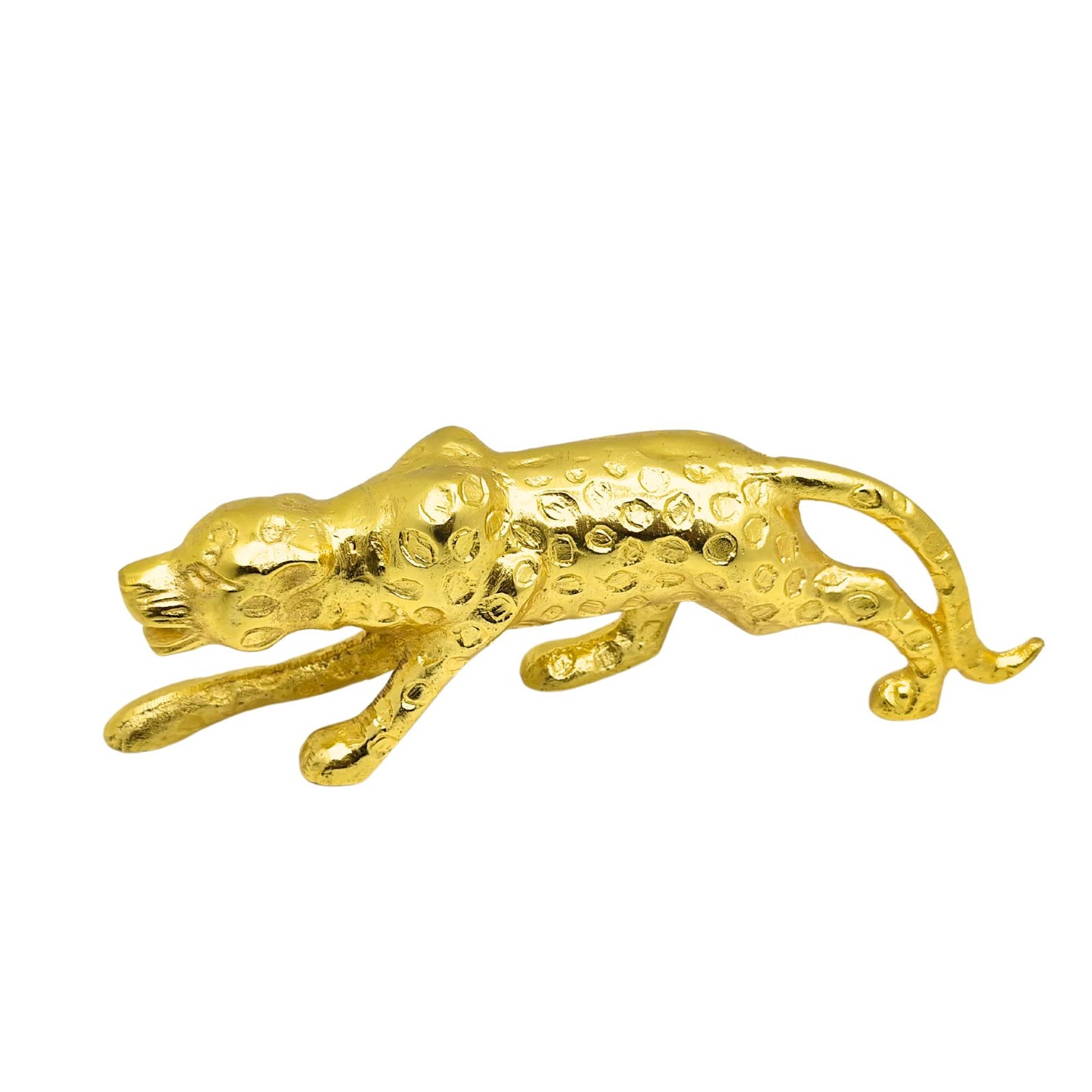 The Spiritual Living Wildlife Animal Statue Leopard Panther Jaguar Metal Showpiece Home Décor Decorative Table Showpiece for Home